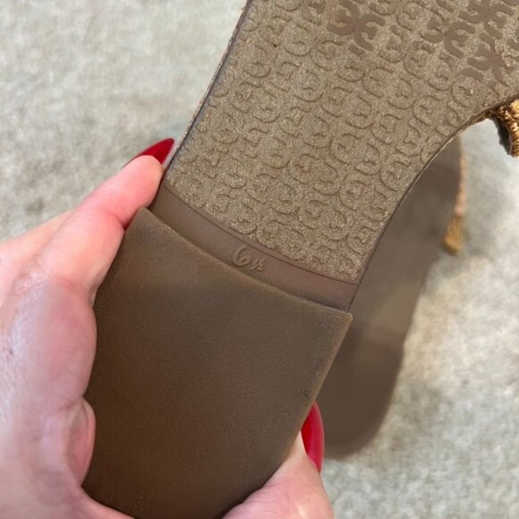 Sam Edelman Bambi Raffia Buckle Slide Sandals Size 6.5 - Picture 4 of 4